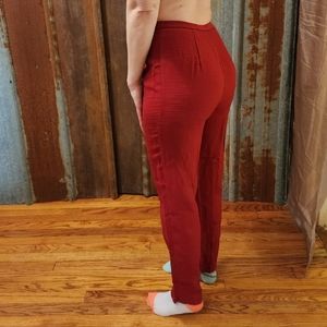 VINTAGE High Waisted Pleated Red Kathie Lee Suit Pants